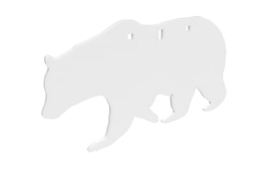 B/C AR500 3/8 Inch SILHOUETTE BEAR WHT | 888151082874
