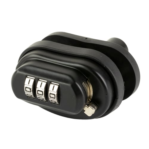 TRIGGER LOCK BLKTrigger Lock Black - Secures Firearm With A Programmable Combination Lock - Positive Locking Bolt With Adjustable Ratchet System - Set Your Own Unique Combination - 3 Dial Combination Security For Keyless Convenience - Rubber Pads Protect Gon - 3 Dial Combination Security For Keyless Convenience - Rubber Pads Protect Guns Finishuns Finish