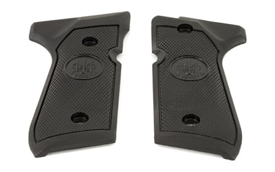 BLACK M92F PLASTIC GRIPSPistol Grip Black - Replacement plastic grips for Models 92FS/96 - Plastic - Fits: 96 - 92FS - 92A1 - M9 - M9A1 - Brigadier - Centurion - Elite - Set of 2 Grip screws not includedscrews not included