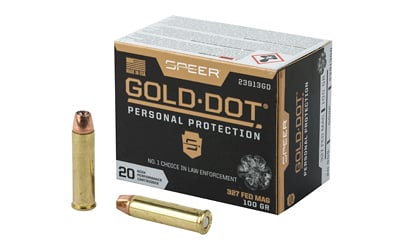 Speer 23913GD Gold Dot Personal Protection 327 Federal Mag 100 gr Hollow Point 20 Per Box/ 10 Case