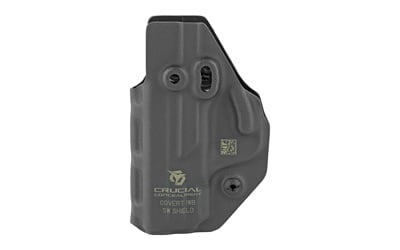 Crucial Concealment 1025 Covert  IWB Black Kydex Paper Fits S&W Shield Ambidextrous Hand