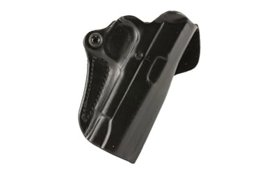 DESANTIS MINI SCABBARD HOLSTER RH OWB LEATHER 1911 4-4.25 BLK