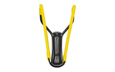 F16 SLINGSHOT TRAPPEDF16 Slingshot Black - The Daisy Model F16 is a tough and durable slingshot witha molded sure-grip handle and a solid steel frame with an extra-wide fork for safety and accuracy - Latex rubber tubing and a durable release pouch round out thfety and accuracy - Latex rubber tubing and a durable release pouch round out thisis