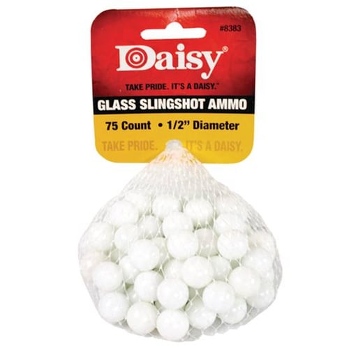 Daisy Slingshot Ammo  <br>  Glass 1/2in. 75ct.