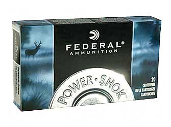 Federal 300A Power-Shok  300 Savage 150 gr Jacketed Soft Point 20 Per Box/ 10 Case