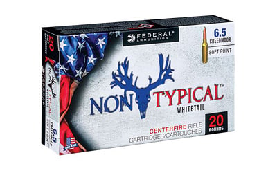 Federal 65CDT1 Non-Typical  6.5 Creedmoor 140 gr 2750 fps Non-Typical Soft Point (SP) 20 Bx/10 Cs