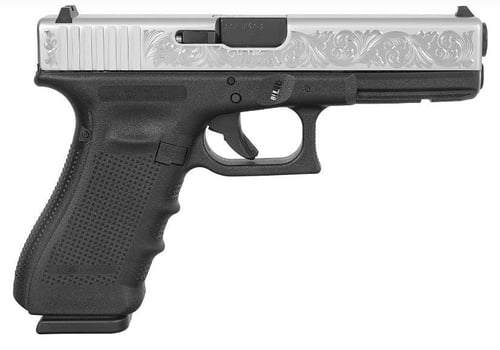 G17 G4 9MM 17+1 SS PVD ENG   # | 3-17RD MAGS | ACCESSORY RAIL
