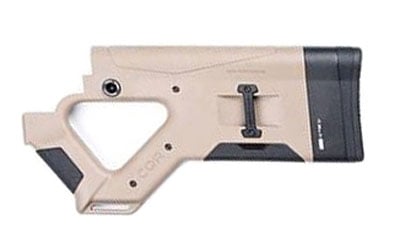 Hera Arms 1213 CQR Buttstock Tan Synthetic for AR-15 with Mil-Spec Tubes (Tube Not Included)