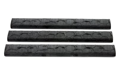 Hexmag HXLRC3PKBLK Rail Covers Low Profile Picatinny Rail 18 Slot Black Polymer 3 Pack