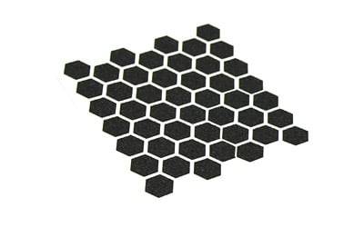 Hexmag HXGTBLK Grip Tape  with Black Finish & Hexagon Shape for Hexmag Magazines 46 Per Sheet