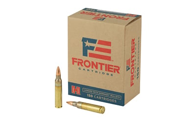 Frontier Cartridge FR1015 Military Grade Centerfire Rifle 223 Rem 55 gr Full Metal Jacket 150 Per Box/ 8 Case