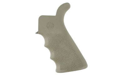 HOGUE AR-15 BEAVERTAIL GRIP W/FINGER GROOVES OD GREEN