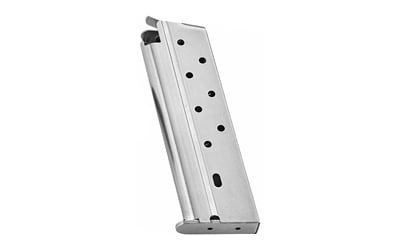 CLASSIC 10MM 9 ROUND STAINLESS MAGClassic Full Size 1911 Magazine 10mm - 9 round - Stainless Steel - Fits All Full-Size Government Model 1911 Handguns - GI-Style Stainless Steel USGI Style Tube - Laser Welded Tube - Witness Holes for Visual Round Count - Stainless Steel Fol- Laser Welded Tube - Witness Holes for Visual Round Count - Stainless Steel Followerlower