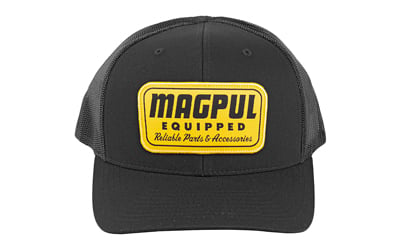 Magpul MAG1179-001 Equipped Trucker Hat Black Adjustable Snapback OSFA Structured