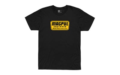Magpul MAG1205-001-L Equipped  Black Cotton/Polyester Short Sleeve Large