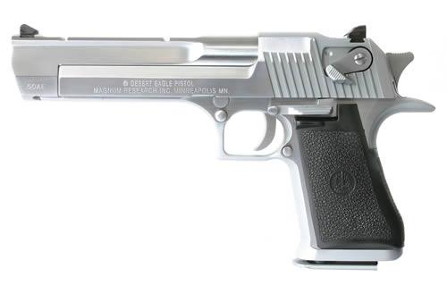 Magnum Research Desert Eagle Mark XIX Pistol  <br>  .50 AE 6 in. Brushed Chrome 7 rd.