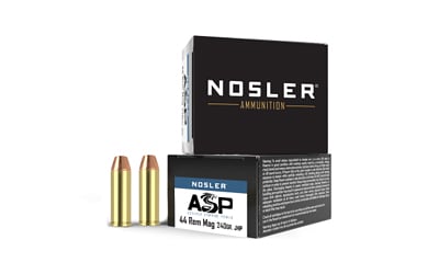 NOSLER 44 MAG 240GR ASP JHP 20RD 10BX/CS