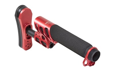 ODIN STOCK ZULU 2.0 W/PADDED BUFFER TUBE RED FOR AR-15