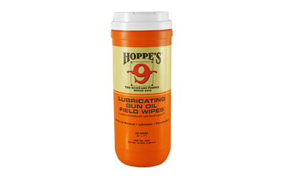 Hoppes 9GO No. 9 Lubricating Oil Field Wipes, 60 Count Dispenser