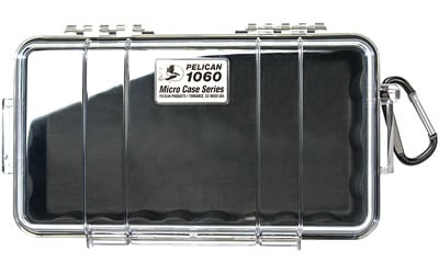 Pelican 1060-025-100 Micro Case Black/Clear 9-3/8x5-9/16x2-5/8
