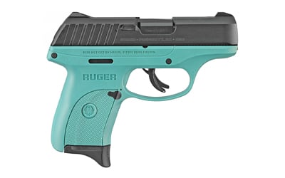 RUGER EC9s 9MM LUGER AS 7-SHOT BLUED SLIDE/TURQUOISE FRAME