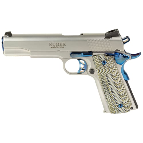 RUGER SR1911 BPVD 45ACP 8-SHOT STAINLESS WOOD GRIPS