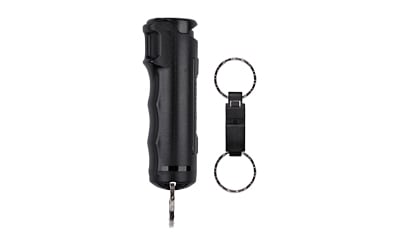 SABRE PEPPER GEL SPRAY W/QUICK RELEASE WHISTLE FLIP TOP BLACK