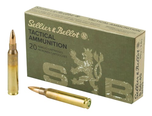 Sellier & Bellot SB556A Rifle  5.56x45mm NATO 55 gr Full Metal Jacket 20 Per Box/ 50 Case