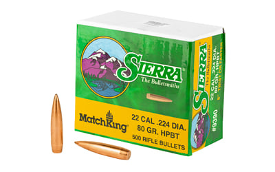 SIERRA MATCHKING .224 80GR 500CT