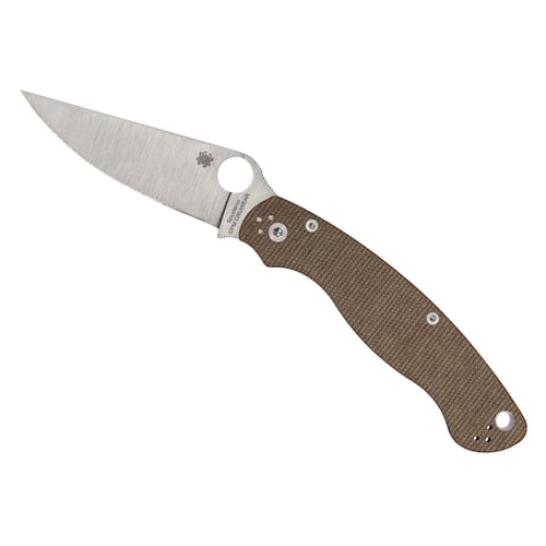 SPYDERCO MILITARY 2 CPM BRN CANVAS