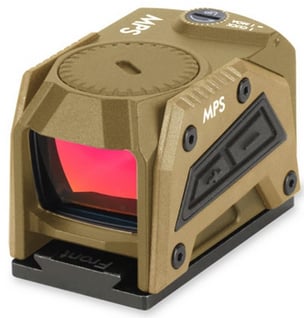 Steiner 8700MPSFDE Micro Pistol Sight  Flat Dark Earth 1x20mm x 16mm 3.3 MOA Red Dot Reticle, Features 13 Hour Auto Shutoff