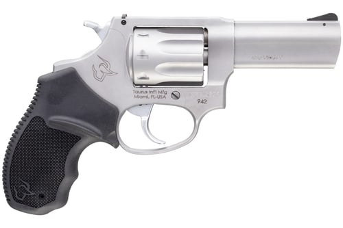 Taurus 942 Revolver  <br>  22 LR. 3 in. Stainless 8 rd.