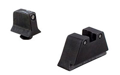GLOCK 20/21 SUPPRS NITE SITE SET BLK/BLKSuppressor/Optic Height Sights Glock Large Frames - Front Black Outline/Green Tritium, Rear Black Outline/Green Tritium - Trijicon Suppressor/Optic Height Sights are three-dot iron sights that increase night-fire shooting accuracy by as mucs are three-dot iron sights that increase night-fire shooting accuracy by as much as five timeh as five time