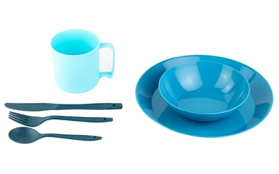 UST PACKWARE DISH SET BLUE