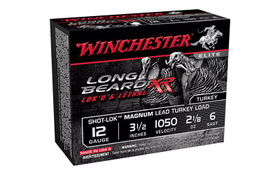 Winchester STLB12LM6 Long Beard XR Shotshell 12 GA, 3-1/2 in, No. 6