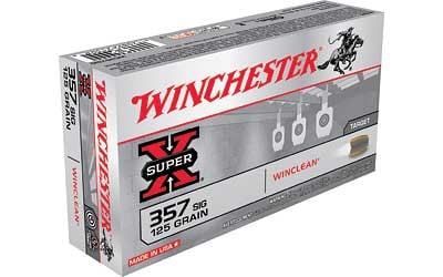 Winchester Ammo WC357SIG Super X  357 Sig 125 gr Winclean Brass Enclosed Base 50 Per Box/ 10 Case