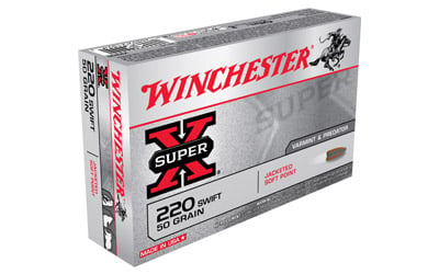 Winchester X220S Super-X Rifle Ammo 220 SWIFT, PSP, 50 Grains, 3870 fps