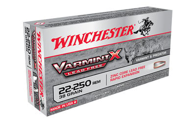 Winchester X22250PLF Varmint X Lead Free 22-250 Remington 38gr. Lead