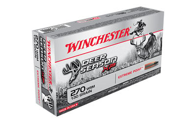 Winchester X270SDS Deer Season XP Rifle Ammo 270 WSM, Extreme Point