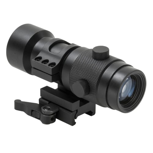 NcSTAR SMAG3XFLP 3x Optic Magnifier with Flip to Side QR Mount, 30mm