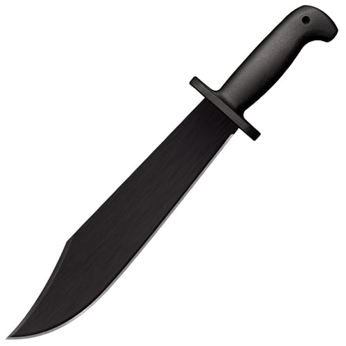 BLK BER BOWIE 17 3/4IN OVA BLDEBlack Bear Bowie - Clip Point, Black Weight: 18.1oz - Blade Thickness: 2.8mm - Blade Length: 12in - Blade Steel: 1055 Carbon Steel w/ Black Baked-On Anti Rust Matte Finish - Handle Length/Material: 5-3/4in Polyprop - Ova Length: 17-3/4in -atte Finish - Handle Length/Material: 5-3/4in Polyprop - Ova Length: 17-3/4in - Cor-Ex sheathCor-Ex sheath