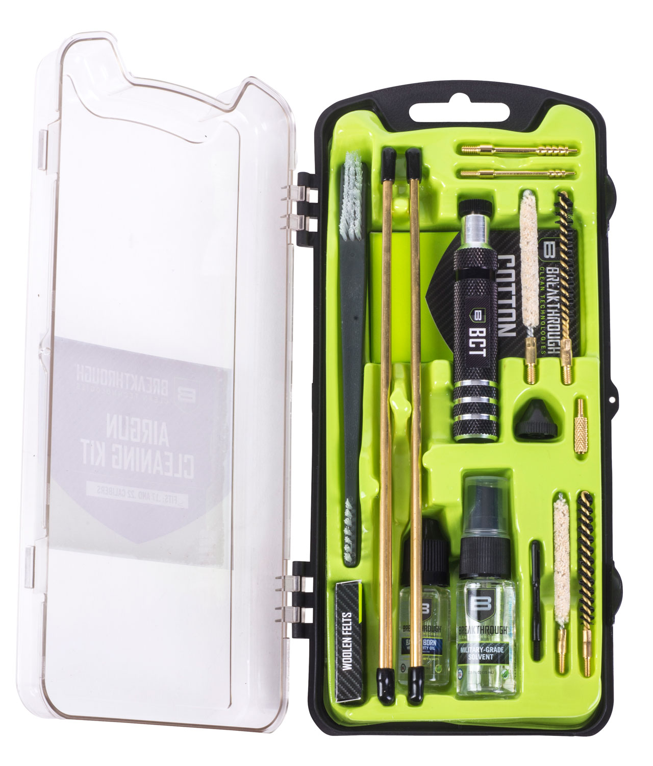 Breakthrough Vision Series Hard Case Cleaning Kit  <br>  Airgun/Rimfire 17 cal. / 22 cal.