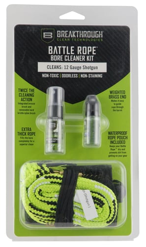 Breakthrough Clean BTBRFS12G Battle Rope Bore Cleaner Kit 12 Gauge