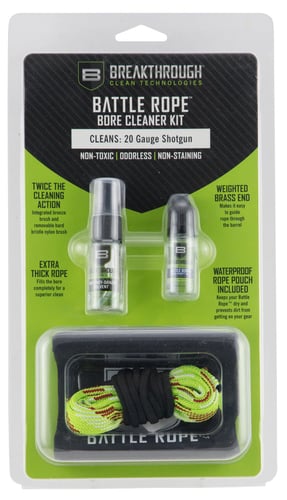 Breakthrough Clean BTBRFS20G Battle Rope Bore Cleaner Kit 20 Gauge