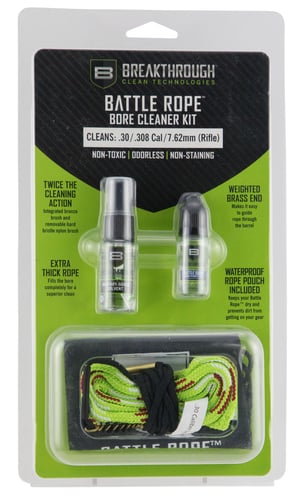 Breakthrough Clean BTBRFS30RR Battle Rope Bore Cleaner Kit .30 Cal/.308 Cal/7.62mm