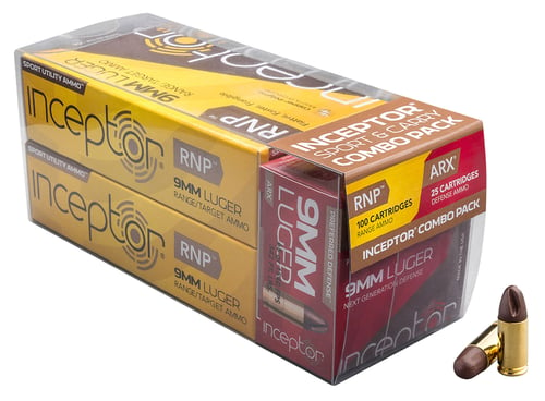 RUAG AMMO SPORT/DEFENSE 9MM 100 RNP/25 ARX 125-PK