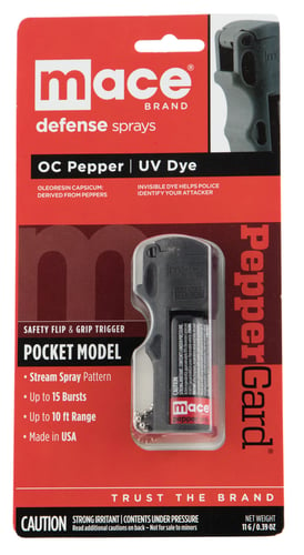 Mace 80332 Peppergard Pocket Pepper Spray. 1/2 oz can with Flip and