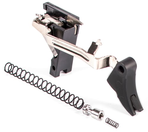 ZEV  Pro Trigger Drop-In Kit Curved with Black Safety for Glock 17, 17L, 19, 26, 34 Gen 1-3