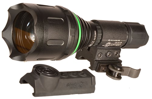 AimShot TZ980GR Wireless Flashlight (Green)  Matte Black 400 Lumens Green LED