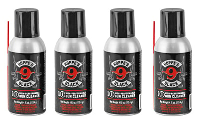 Hoppes HBC4A Black Gun Cleaner Removes Oil Grease Dirt 4 oz. Aerosol Can with Extension Tube